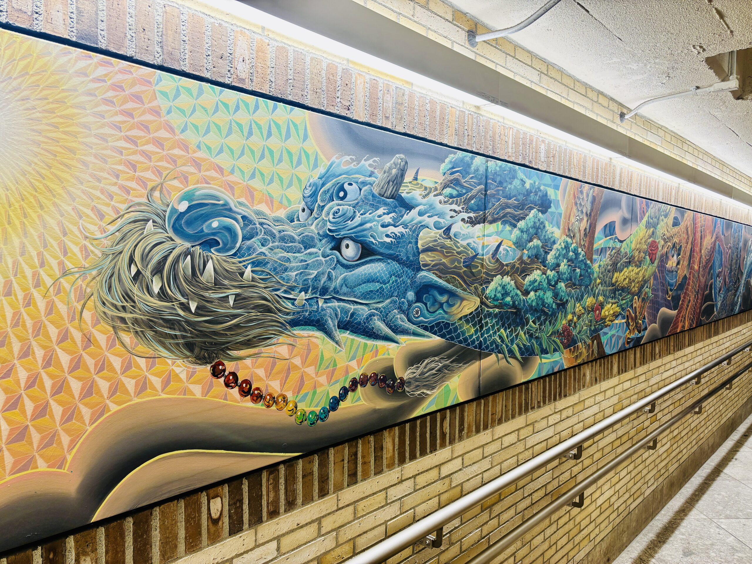 Subway mural — color palette from Yokohama, Kanagawa